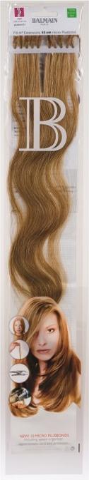 Balmain gewellt 45cm 21 lichtblond 10 Stück Echthaar Fill-In Extensions (Lichtblond, 45 cm)