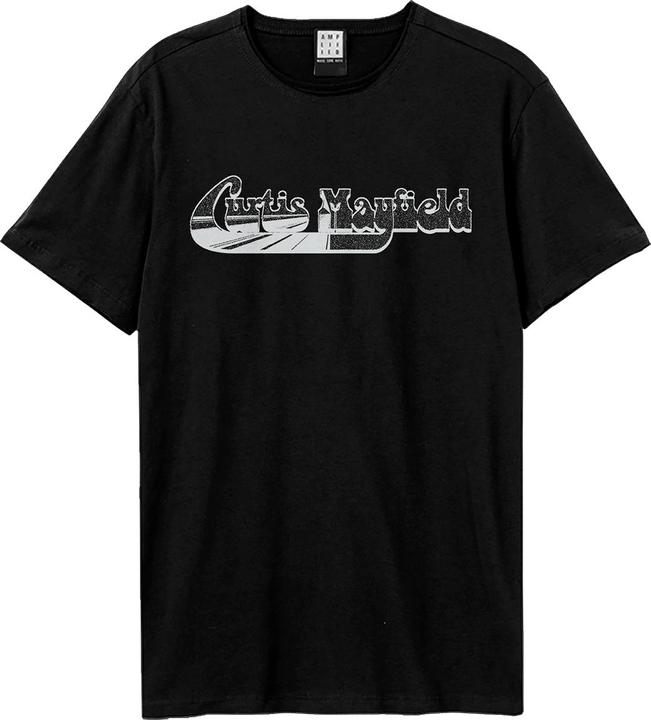 Actual product image Amplified Unisex Adult Curtis Mayfield Logo T-Shirt (3XL)