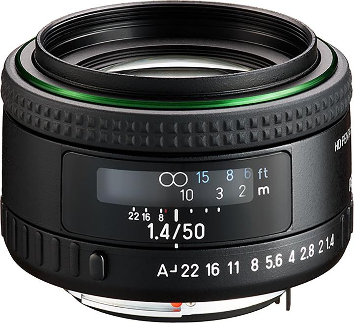 Actual product image Pentax 50mm f1.4 HD FA (full size)