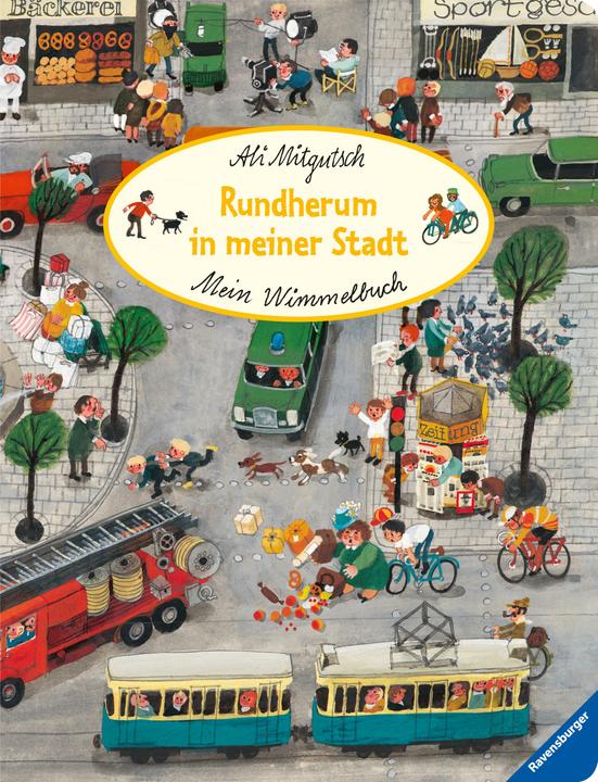 Produktbild Ravensburger Mein Wimmelbuch: Rundherum in meiner Stadt (Deutsch, Ali Mitgutsch, 2021)