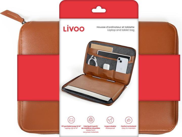 Actual product image Livoo Laptop and tablet bag (14")