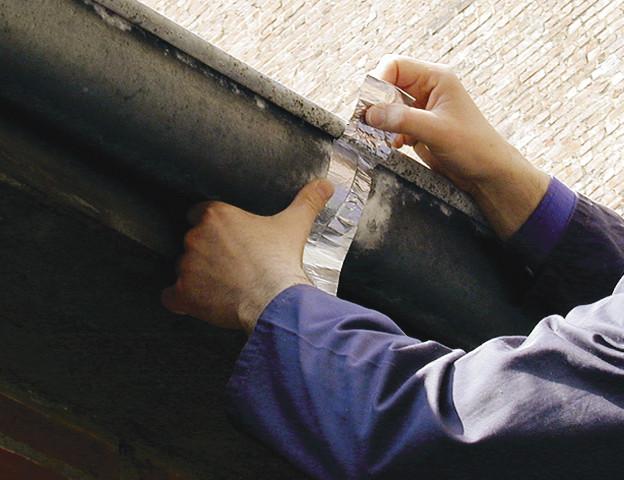 Actual product image tesa Aluminium tape, self-adhesive, for repairs to metallic surfaces (50 mm)