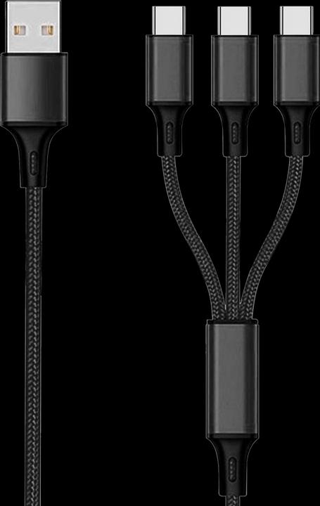 Produktbild 2GO 797156 USB Kabel USB B 3x USB C (1.50 m)