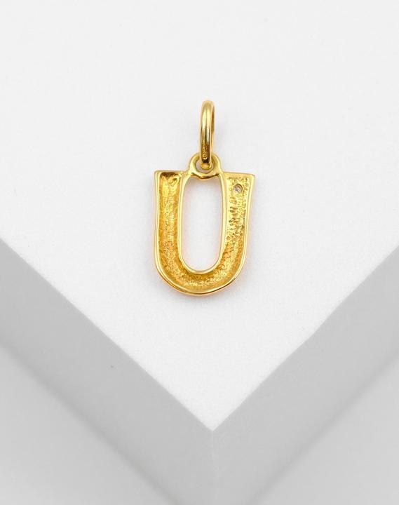Produktbild Muau Buchstabe (750, Weissgold, 18K Gelbgold)