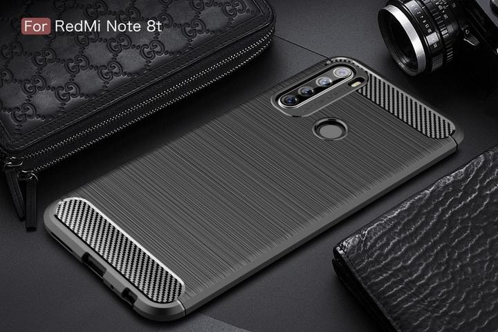 Produktbild Screenguard Xiaomi Redmi Note 8T Hülle Carbon Brushed Soft TPU (Xiaomi Redmi Note 8T)