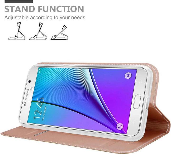 Actual product image Cadorabo Book Classy Style Cover (Samsung Galaxy Note 5)