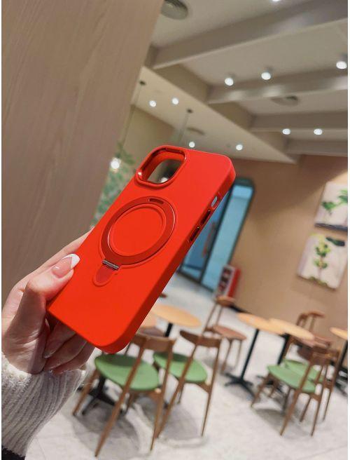 Actual product image MU Classic Liquid Silicone MagSafe Stand Series (Apple iPhone 15 Pro)