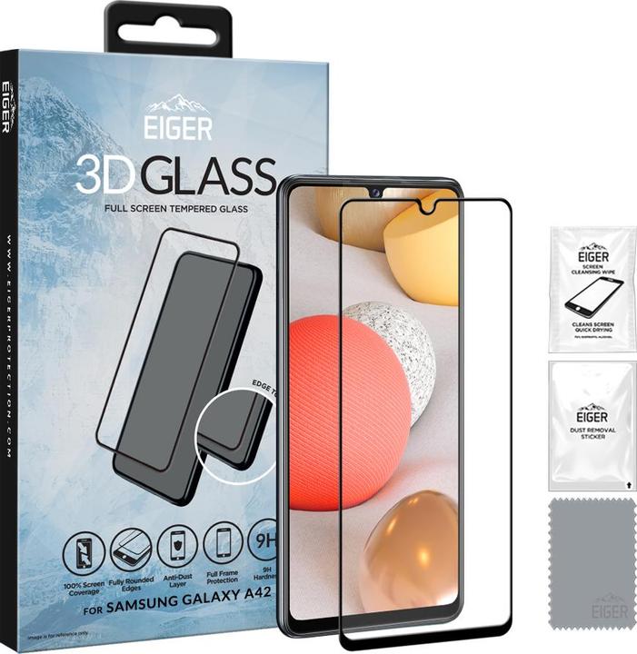 Actual product image Eiger Mountain Glass Clear Edge (1 Piece, Samsung Galaxy A42 5G)