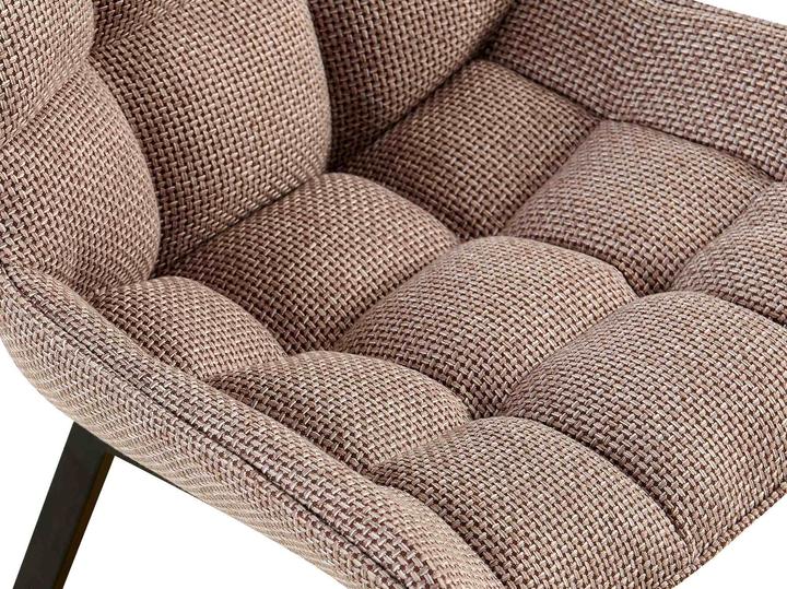 Produktbild Swisshandel24 Stuhl Saranda Stoff schwarz, terrabraun