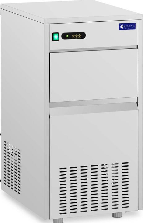 Actual product image Royal Catering Ice Maker Machine - 30 kg/24 h - 7 kg capacity - 240 W - Stainless steel - (EU plug)