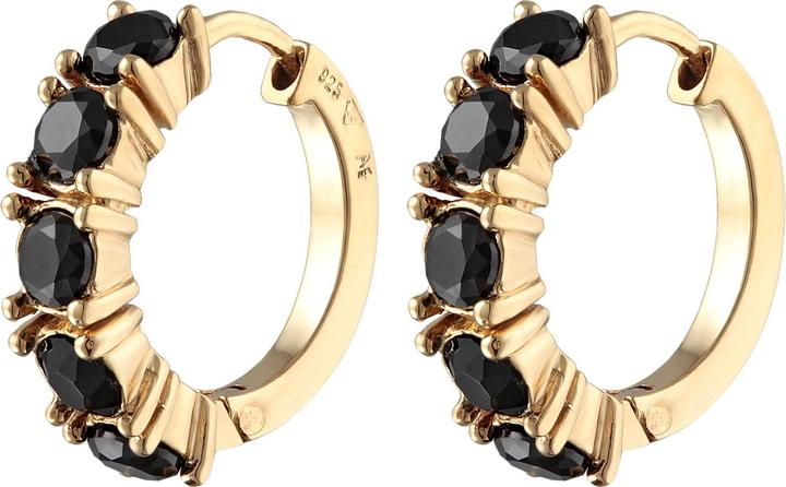 Image du produit Elli Boucles d'oreilles Créoles Cristaux Élégant Argent 925 (Argent sterling 925, Cristal de verre)