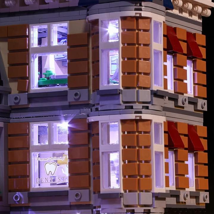 Image du produit BrickBling Set de lumière LED pour LEGO - Creator Expert - Vie urbaine (10255) incl. télécommande