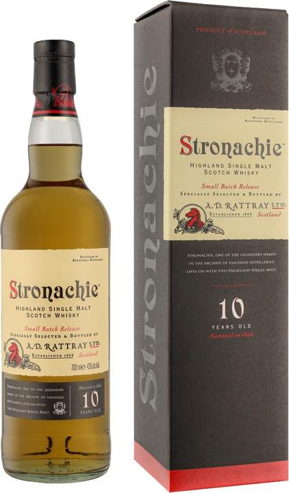 A.D. Rattray Stronachie 10 Years Old Highland Single Malt 43% Vol. 0,7l in gift box (Single Malt)
