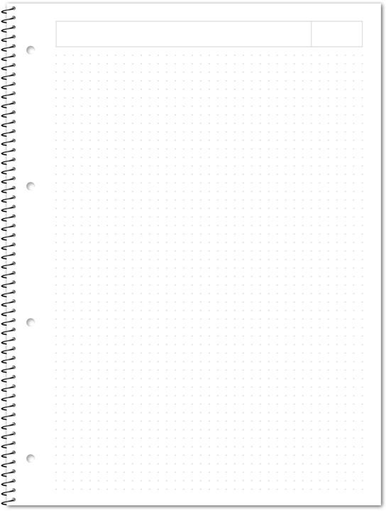 Actual product image Ursus Collegeblock A4 80 Blatt punktkariert ws (A4, Checked, Hardcover)