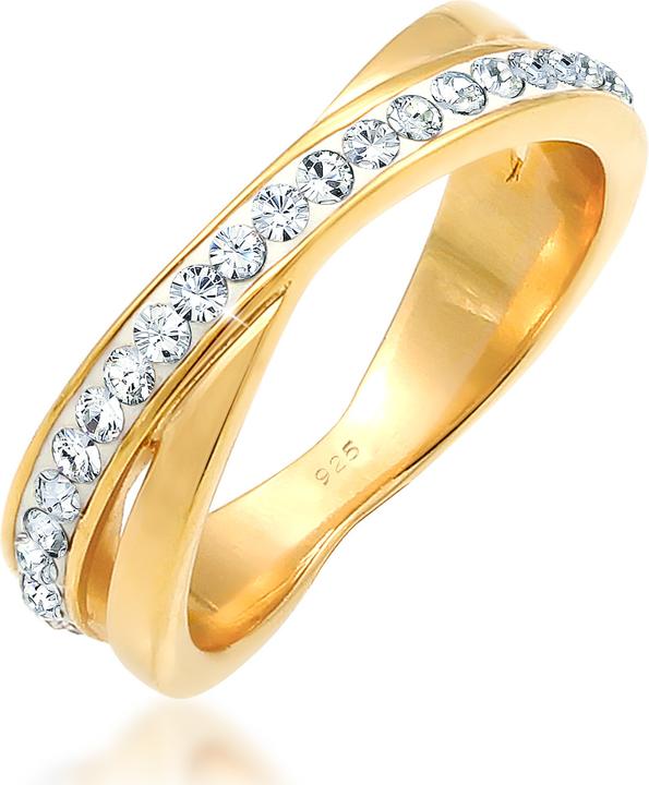 Actual product image Elli Wickelring mit Kristallen (58, 925 Silver)