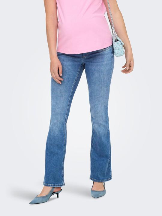 Actual product image Only Maternity OLMBLUSH mid waist flared jeans Flared fit jeans (32)