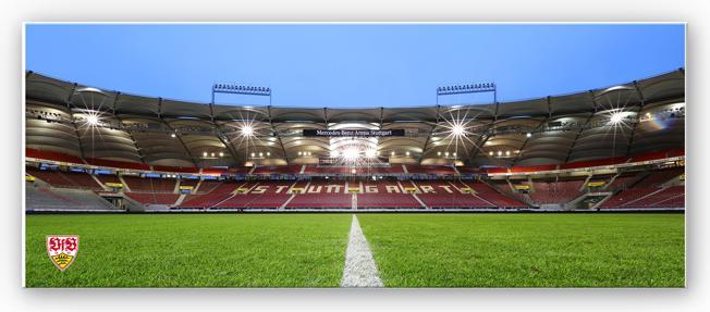 Actual product image VfB Stuttgart Arena Grandstand - Panorama (80 x 30 cm)