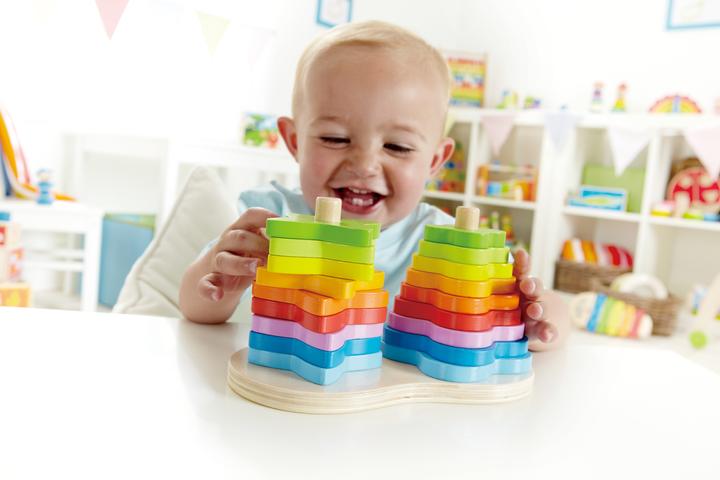 Produktbild Hape Regenbogen-Steckspiel 19tlg. FSC