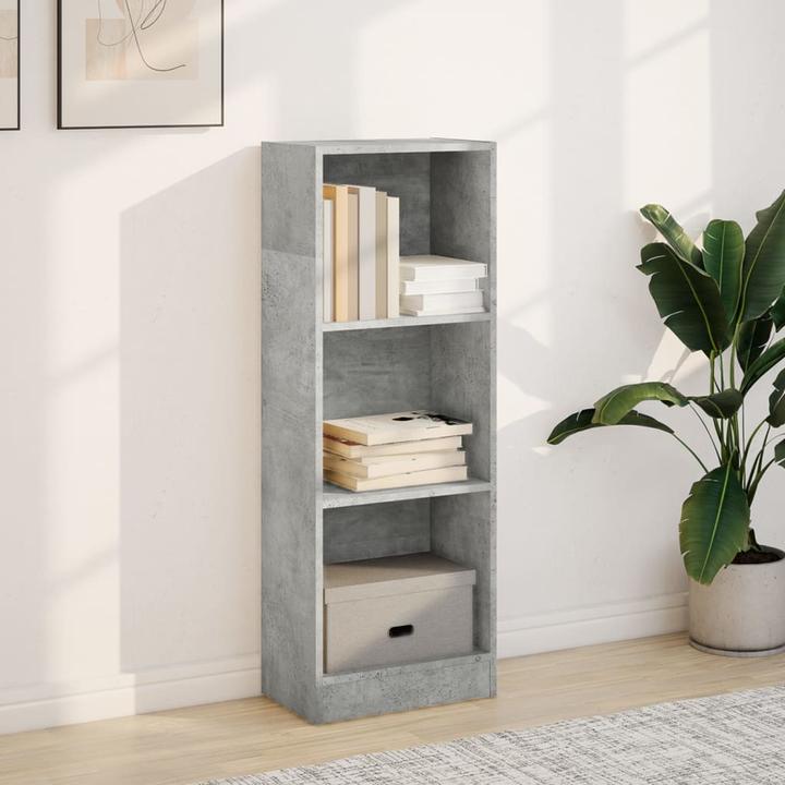 Image du produit VidaXL Bücherregal Bücherschrank Standregal Büroregal Betongrau Holzwerkstoff (40 x 24 x 109 cm)