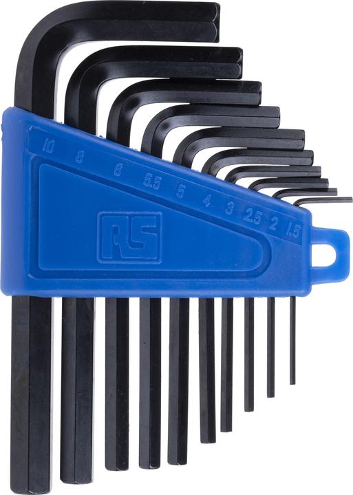 Image du produit Rs Pro Jeu de 10 clés 6 pans métriques en L