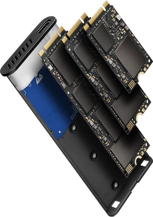 Image du produit Axagon EEM2-SB2 Boîtier USB-C 3.2 Gen 2, M.2 SSD - noir (M.2 2260, M.2 2242, M.2 2280)