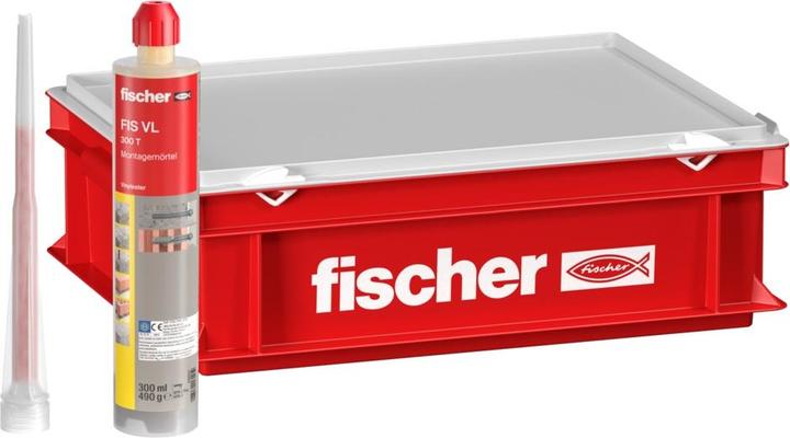 Productafbeelding Fischer Montage mortel FIS VL 300 T vinylester 2K mortel ( 558724 ) + 10x patronen + 20x statische...