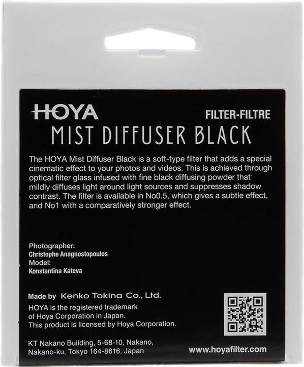 Image du produit Hoya Mist Diffuser Black No0.5 (82 mm, Filtres d'effet, 82 mm)