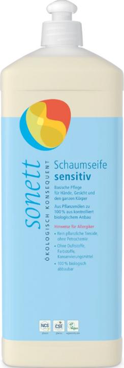 Sonett Schaumseife sensit Nachfue Fl 1lt (Handseife Nachfüllpackung, 1000 ml)
