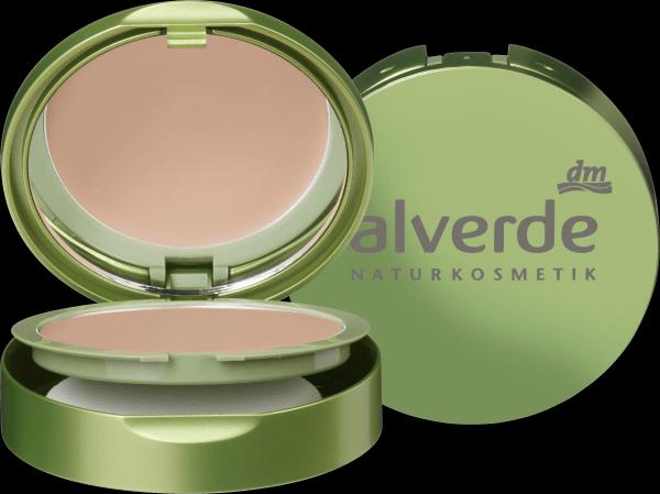 dm alverde Fond de teint compact miel-or 020 (Miel et or)