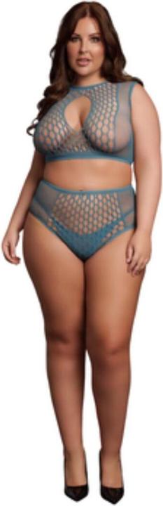 Actual product image Le Désir Duo Net Key-Hole Bra Set - Queen Size (XL, XXL, 3XL, 4XL)