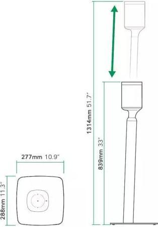 Immagine prodotto Flexson Gioca:1 (1 pz., Cavalletto, Regolabile in altezza)