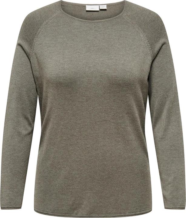 Only Einfarbiger Curvy Strickpullover
