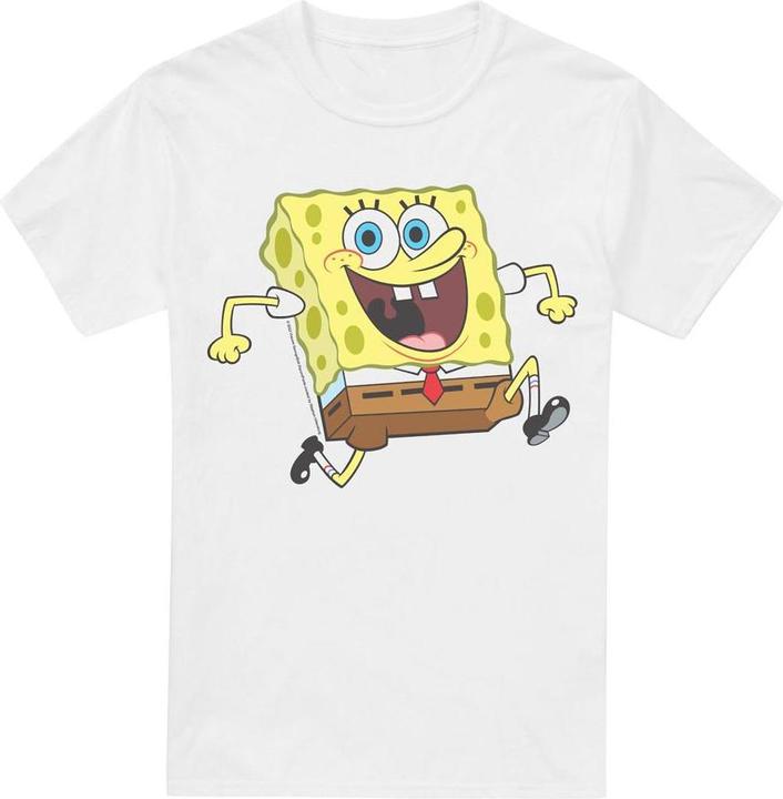 Immagine prodotto Spongebob Squarepants Happy Running Maglietta Uomo (M)