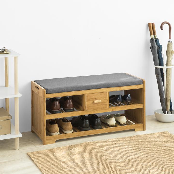 Produktbild SoBuy Sitzbank mit Sitzfläche (91 cm)
