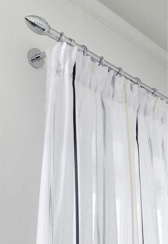 Actual product image Gardinia Curtain ring with sliding insert chrome, 10 pieces