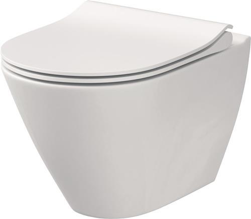 Produktbild Cersanit Splrandloses Wand-WC-Set City Oval wei K701-104