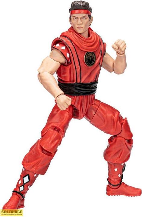 Actual product image Hasbro Power Rangers x Cobra Kai Lightning Collection figurine Morphed Miguel Diaz Red Eagle Ranger 15 cm