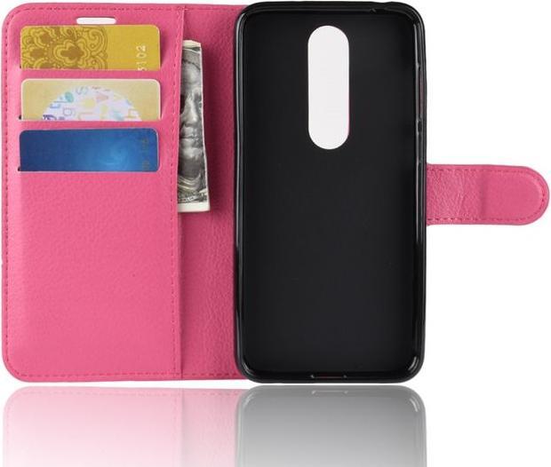 Actual product image MU Classic Litchi Leather Bookcover Series (Nokia 6.1 Plus)
