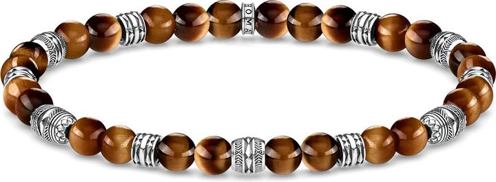 Immagine prodotto Thomas Sabo Bracciale talismano occhio di tigre (17 cm, Argento 925, Annerito)
