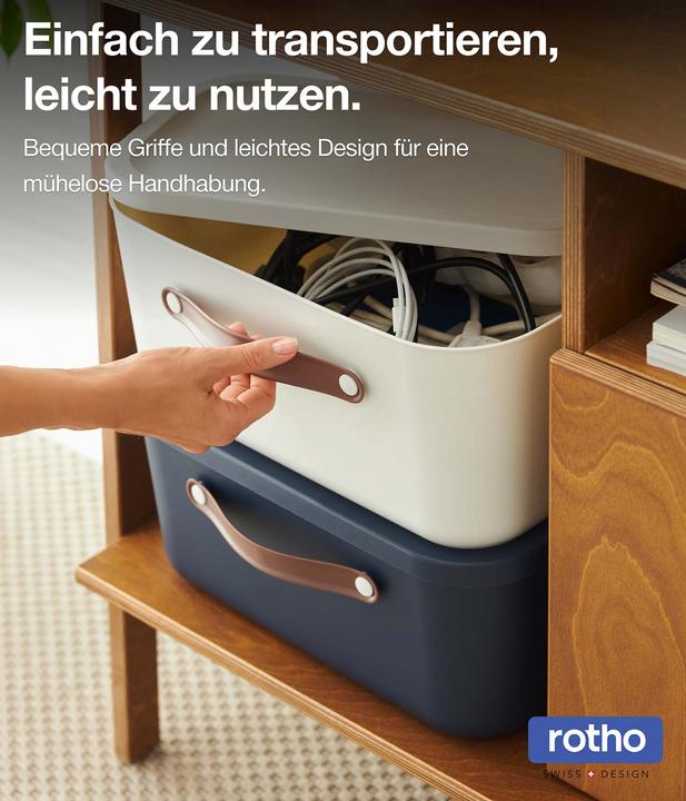 Produktbild Rotho 2er-Set Aufbewahrungsbox Maloja 25l (25 l)