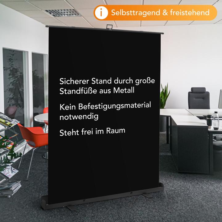 Immagine prodotto Walimex pro Pannello roll-up sfondo nero 165x220 (176.50 cm, 226 cm)