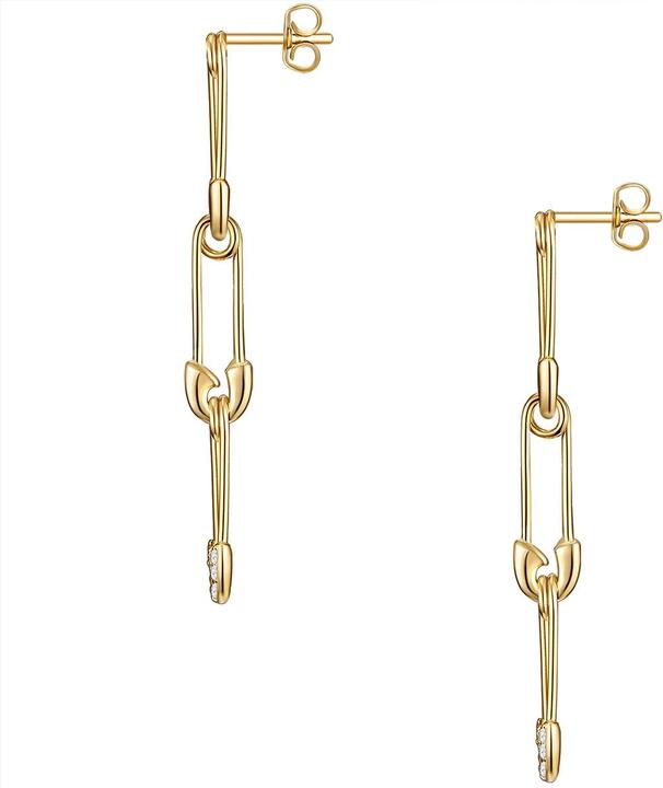 Produktbild Glanzstücke München Damen Sicherheitsnadel Sterling Silber Zirkonia gelbgold - 23302 (Sterling Silber)