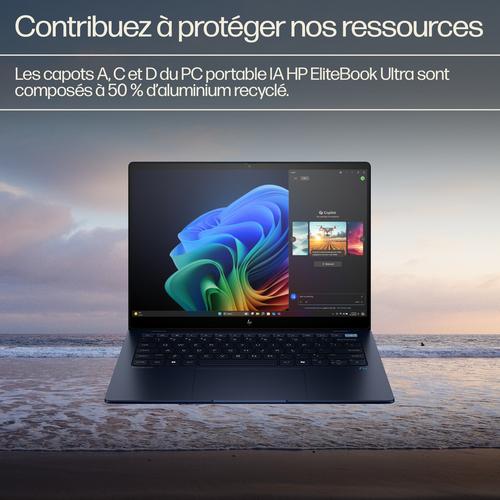 Image du produit HP EliteBook Ultra 14 inch G1q Notebook AI PC, Qualcomm Snapdragon, 35,6 cm (14"), 2240 x 1400 (14", Snapdragon X Elite X1E-78-100, 16 Go, 1000 Go, CH)