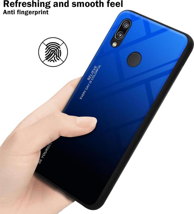 Produktbild Cadorabo TPU 2 Farben Glas Cover (Huawei Nova 3E)