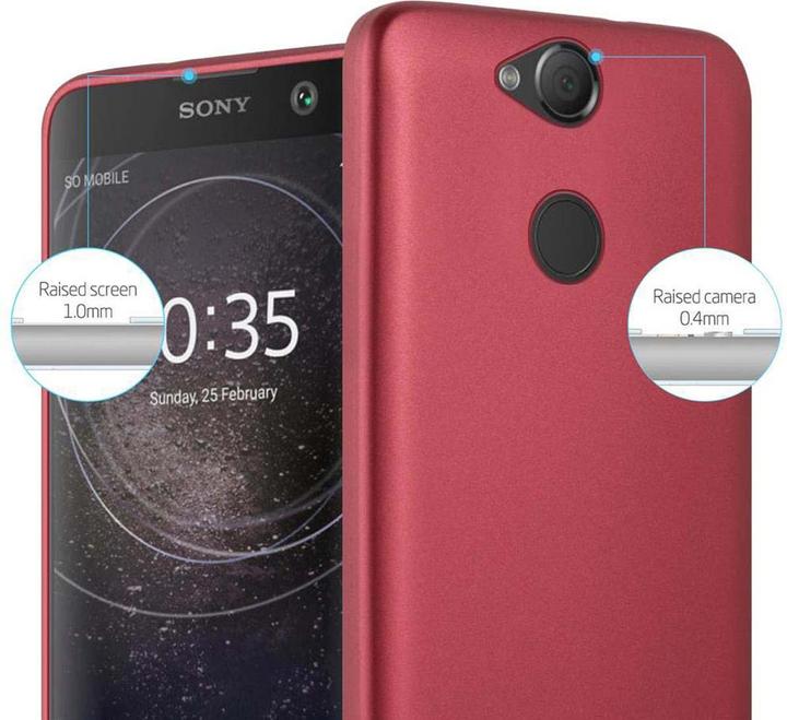 Actual product image Cadorabo TPU Matt Metallic Cover (Sony Xperia XA2)