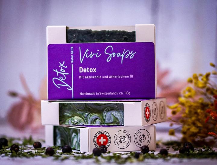 Produktbild Vivi Soaps Detox - Aktivkohle Seife (Hartseife)
