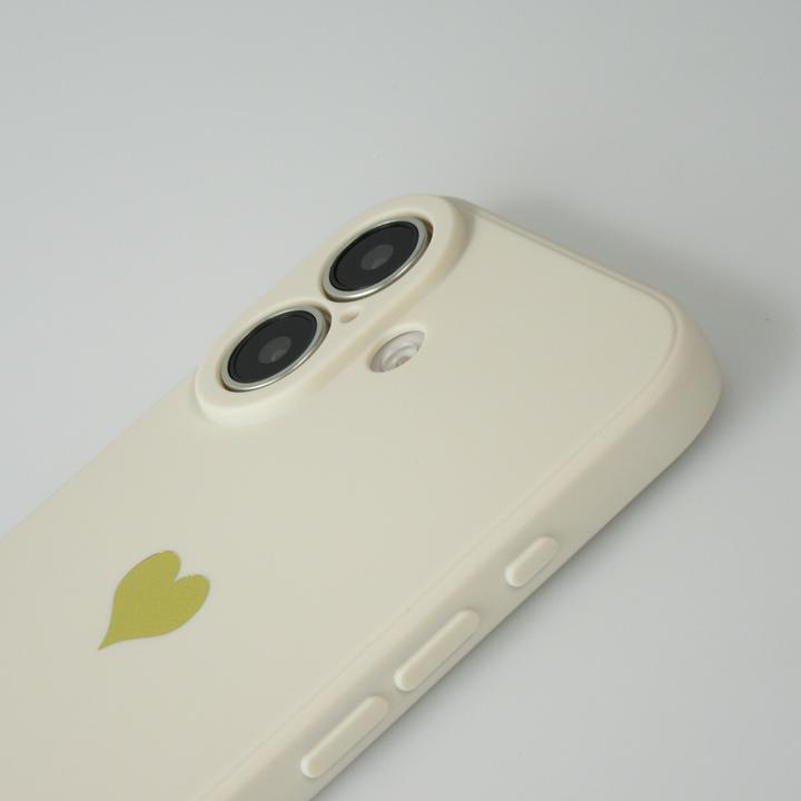 Produktbild PhoneLook Hülle Silikon Mat Herz gold (Apple iPhone 16)