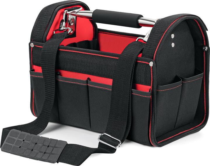 Image du produit Wiltec Sac à outils Taille XL Bandoulière réglable et Poignée Poches intérieures et extérieures Porte-outil