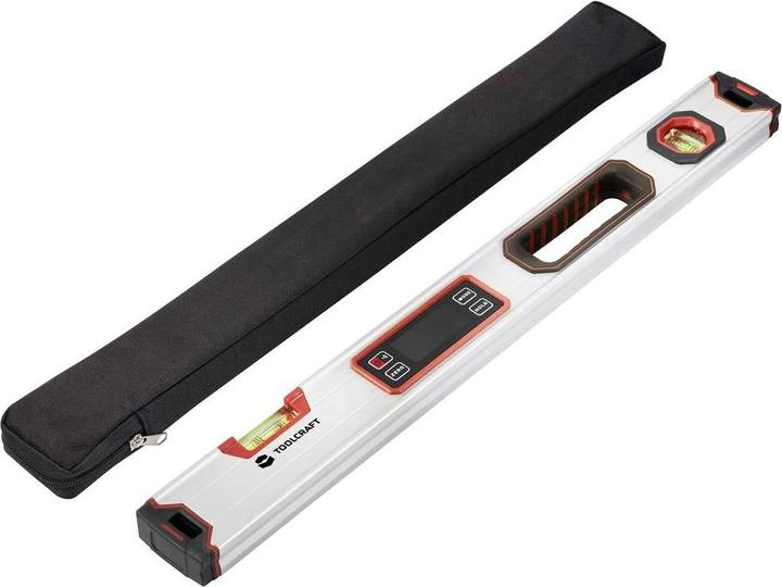 Produktbild Toolcraft TO-9469539 Digitale Wasserwaage mit Magnet 600 mm 360 ° 1.0 mm/m (60 cm)