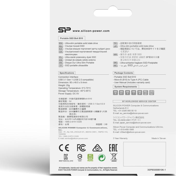 Produktbild Silicon Power Bolt B10 (512 GB)